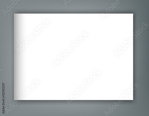 Blank magazine catalogue brochure mockup cover template
