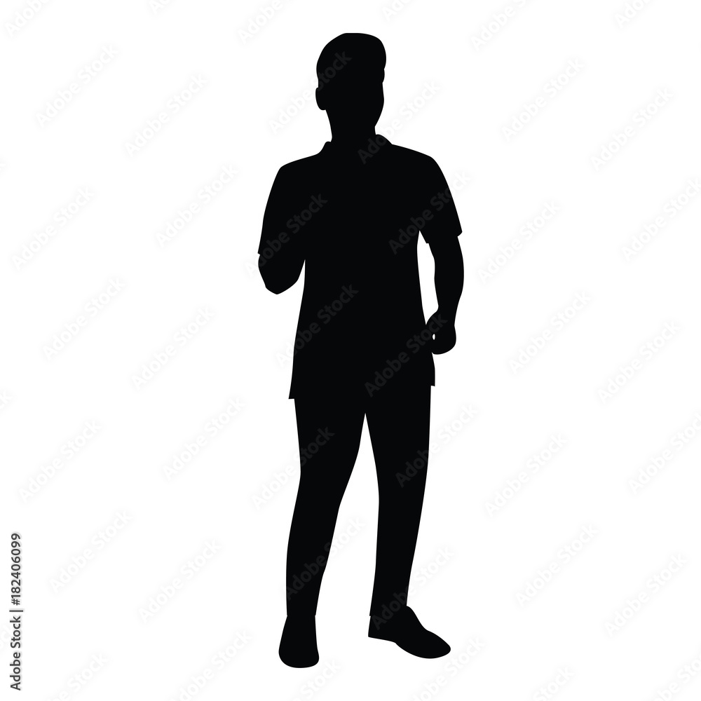 dancing man silhouette illustration