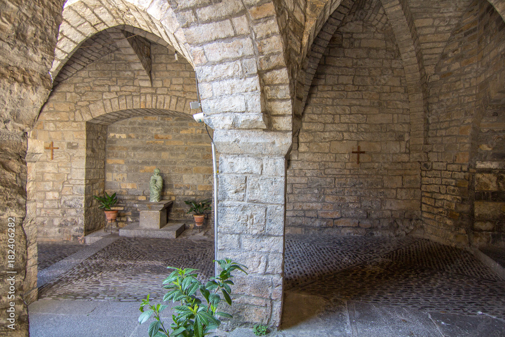 Fototapeta premium SALAMANCA 10 September 2017: inside of a church Christian in Salamanca Spain