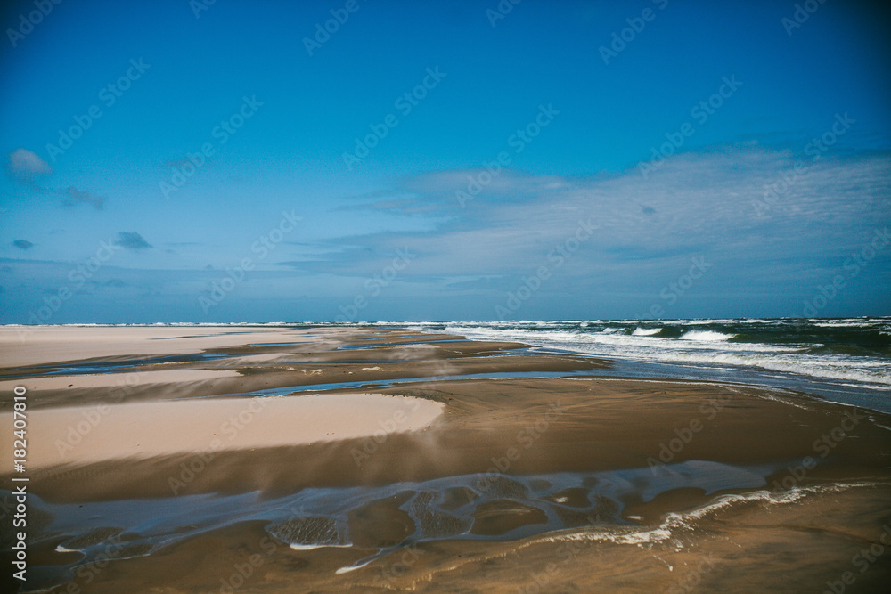 The beach and the North Sea. The Island Of Texel The beach and the North Sea. The Island Of Texel