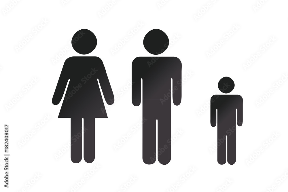 Familia formada por hombre y mujer. Familia formada por hombre y mujer.