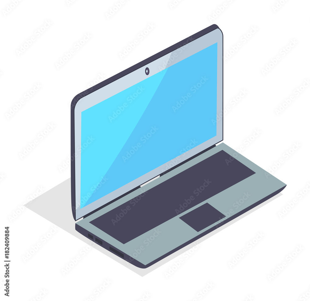 Open Notebook 3D Icon Isolated on White Background Open Notebook 3D Icon Isolated on White Background