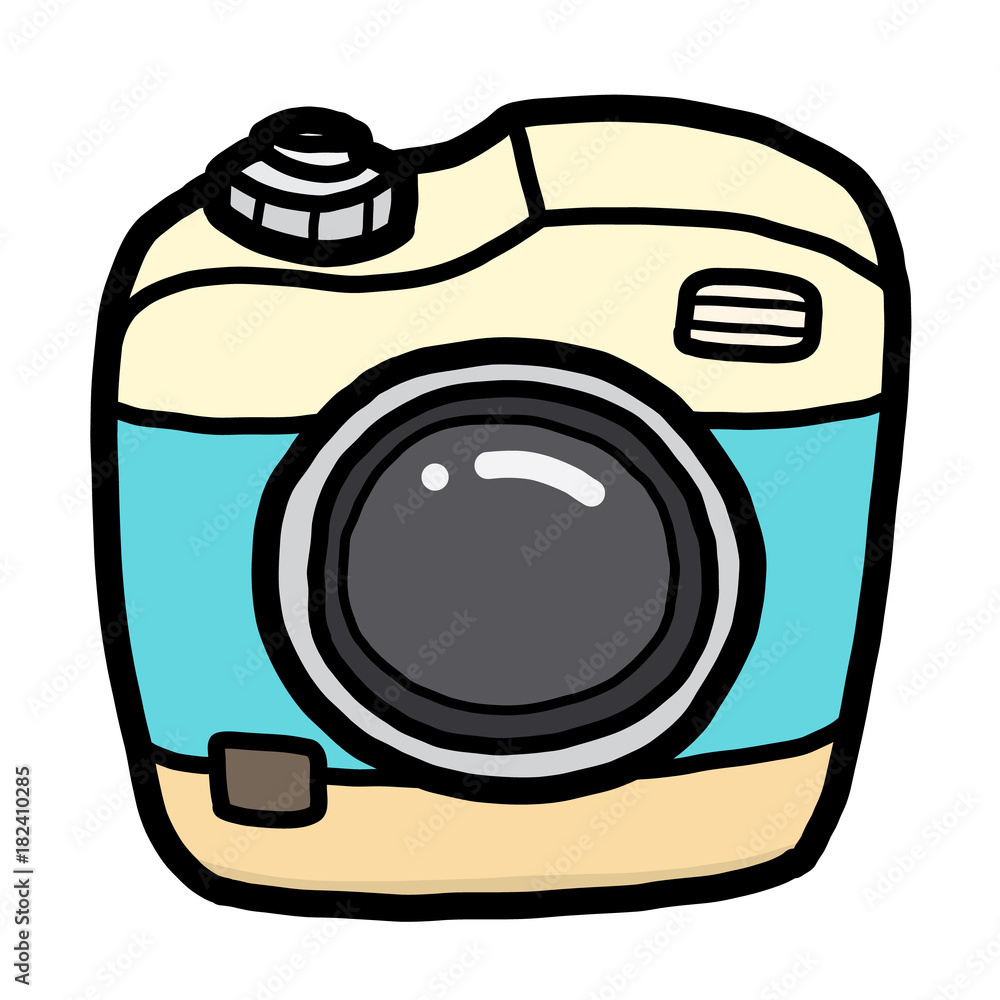 cute camera / cartoon vector and illustration, hand drawn style