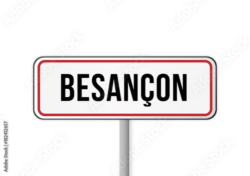 Panneau entrée ville France Besançon