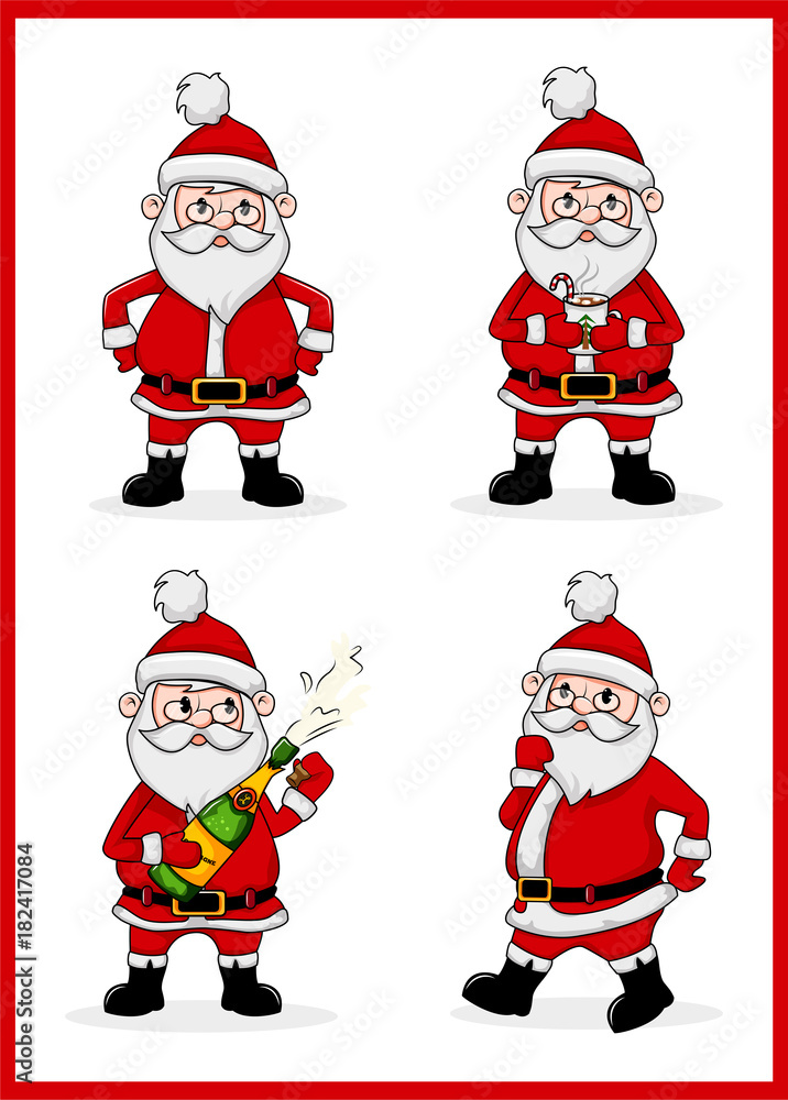 Santa Vector Set