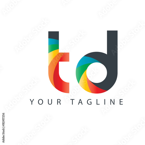Initial Letter TD Design Logo