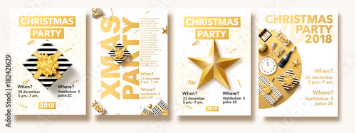  happy new year 2018 gold and black collors place for text chris