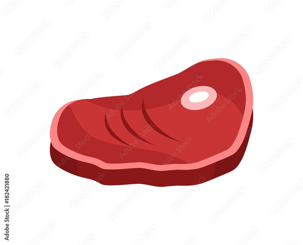 Bacon Steak on Bone Vector Illustration Isolated Bacon Steak on Bone Vector Illustration Isolated