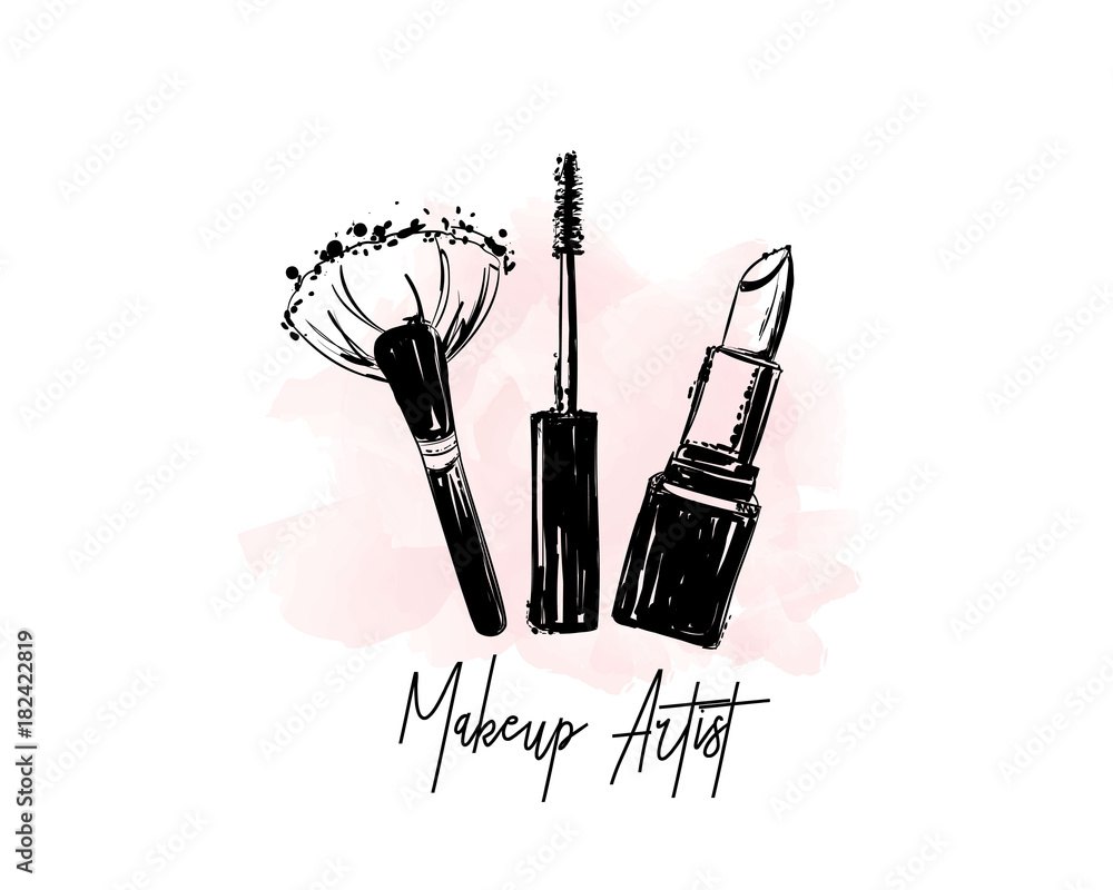 makeup clip art banner