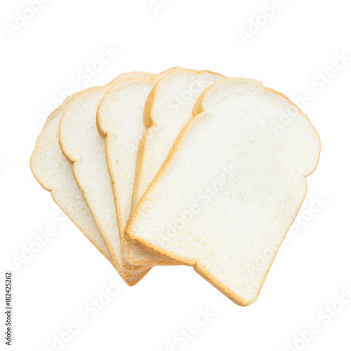 Butter breads, isolated on white background