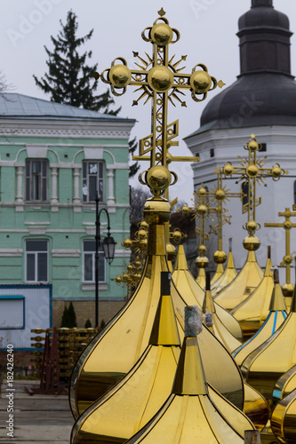 Sale of domes and crosses for orthodox churches photo