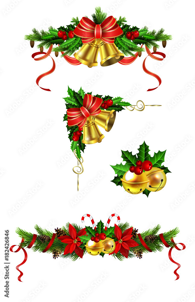 Christmas decoration with bow Christmas decoration with bow