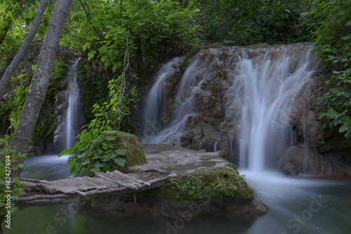 beautifull lush waterfall nature river water tropical natural © AMAR