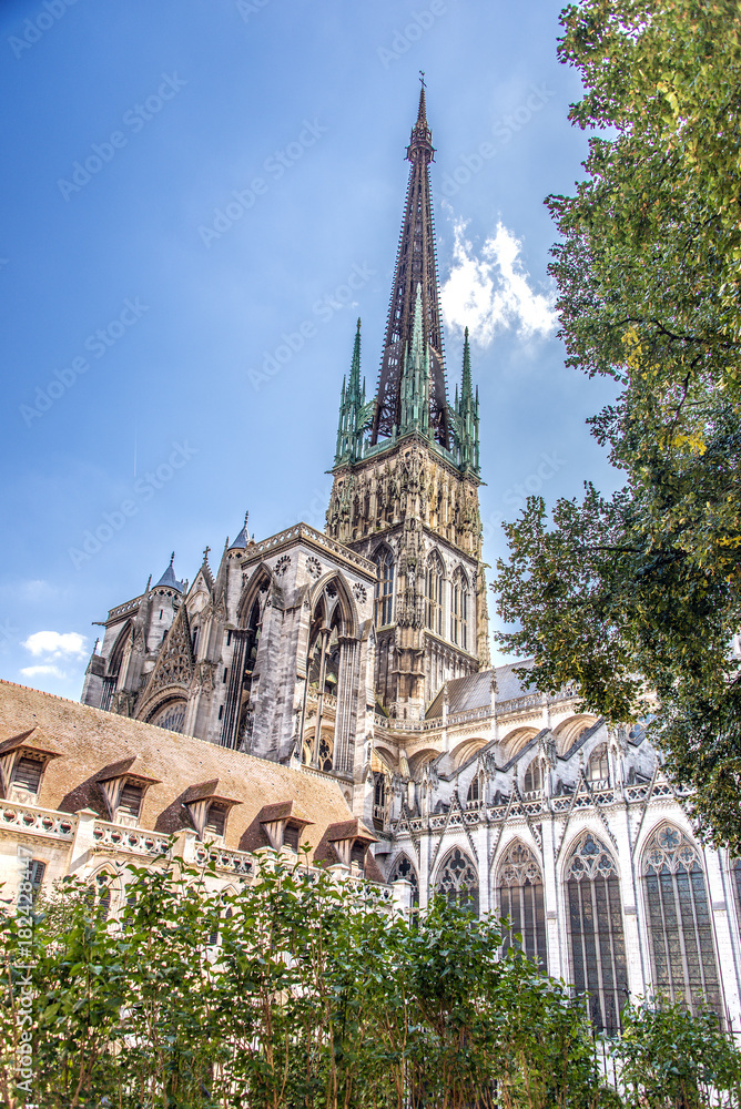 Obraz premium Flèche de la Cathédrale de Rouen, Normandie, France
