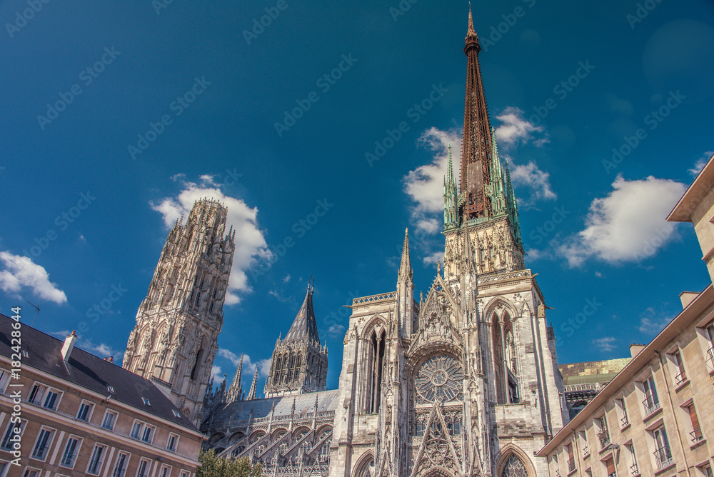 Flèche de la Cathédrale de Rouen, Normandie, France