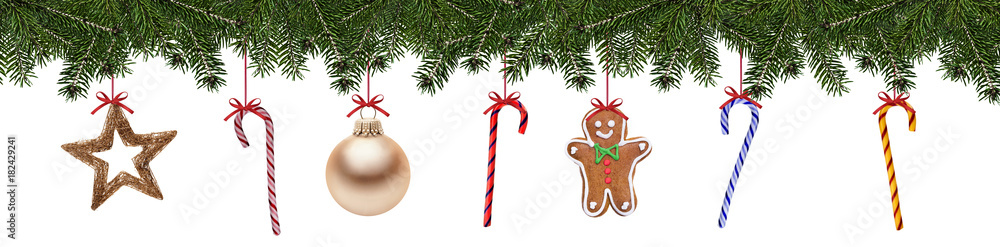 Naklejka premium Weihnachtsbanner