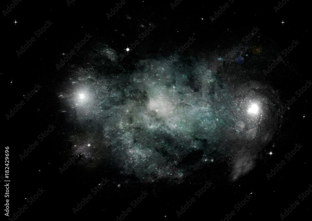 Obraz premium galaxy in a free space