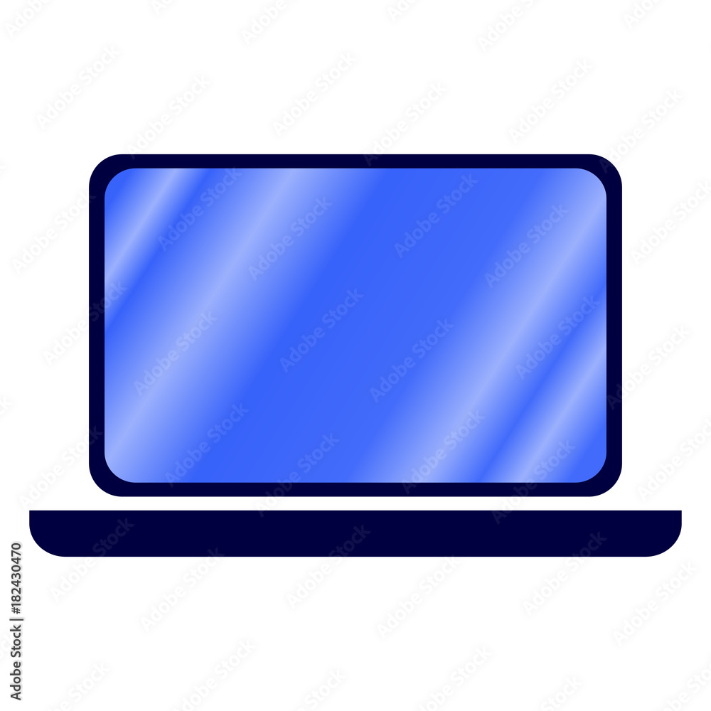 Isolated laptop illustration Isolated laptop illustration