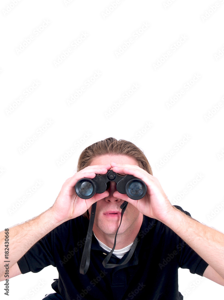 Man with Binoculars