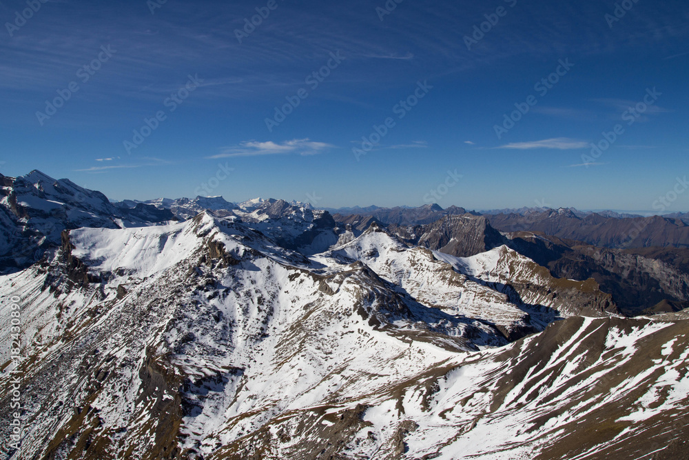 Snow-capped Swiss Alps