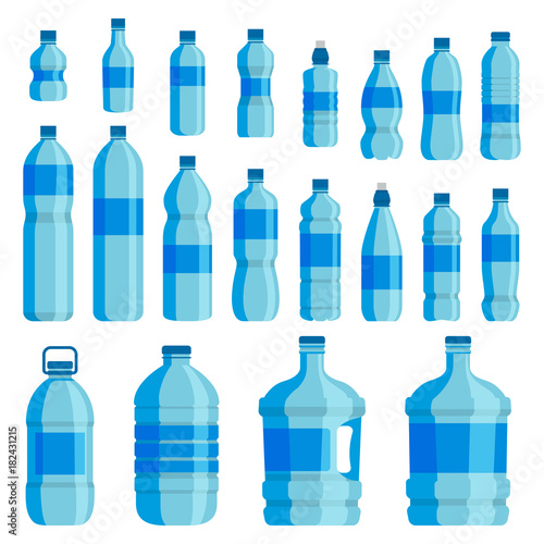 Plastic bottle water set
