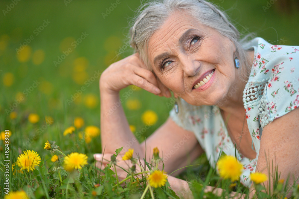 elderly woman lying elderly woman lying