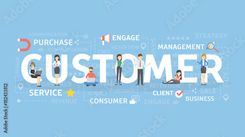 Customer concept illustration.