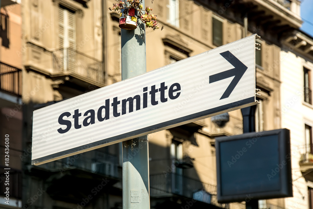 Schild 219 - Stadtmitte
