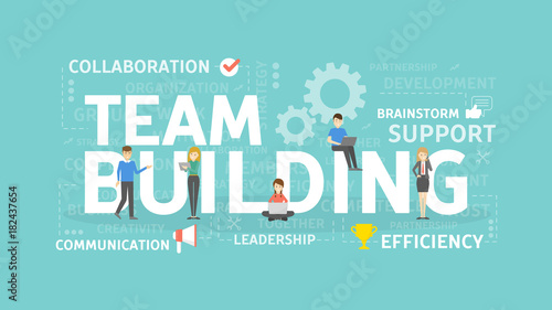 Team building concept illustration.
