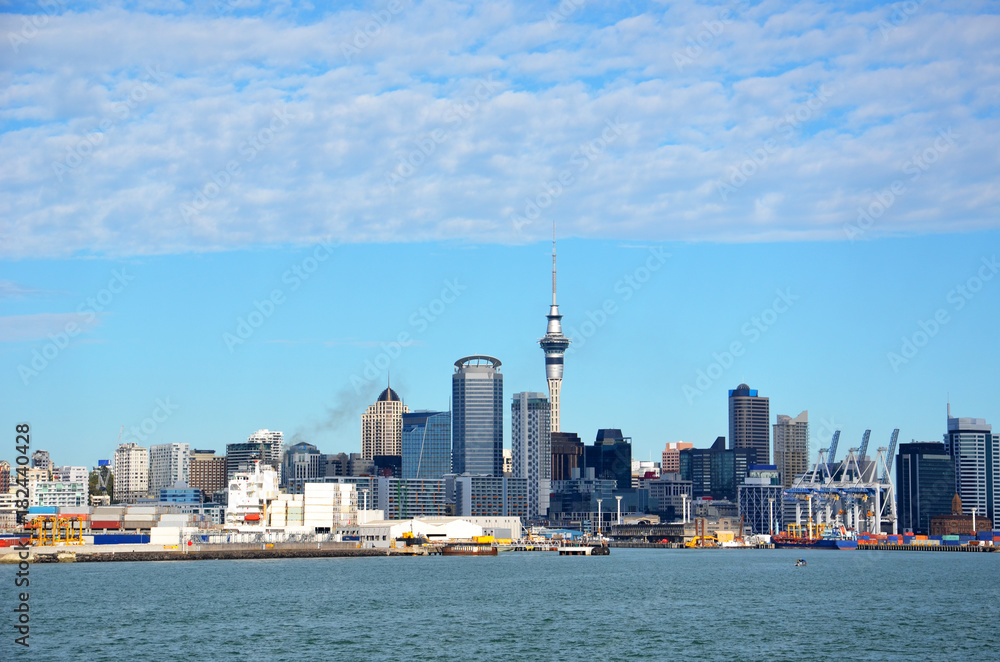 Obraz premium Panorama of Auckland business centre