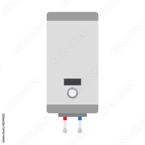 electric water heater. boiler in the flat style