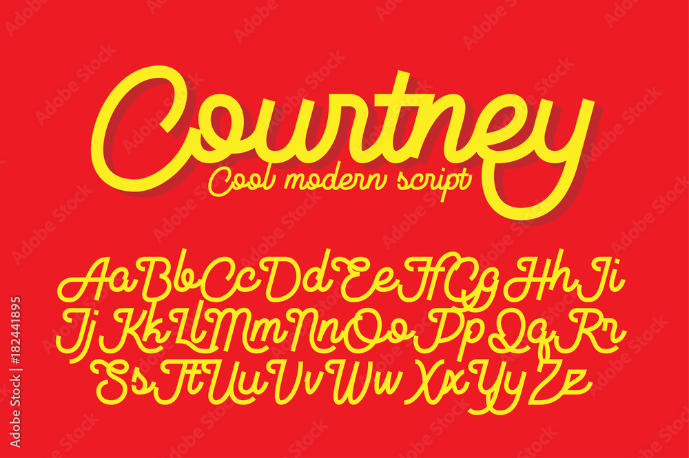 Courtney cool modern script font Courtney cool modern script font