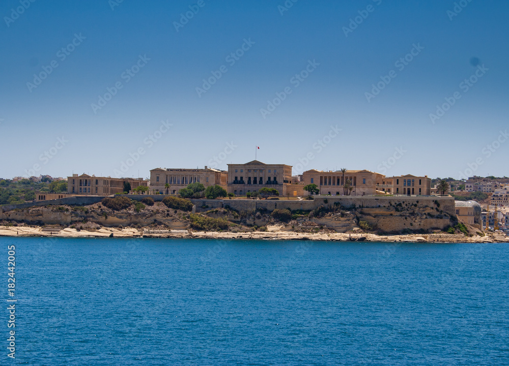 Military Buildings Across the Harbour in Malta