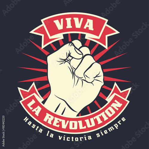 Retro revolution poster design