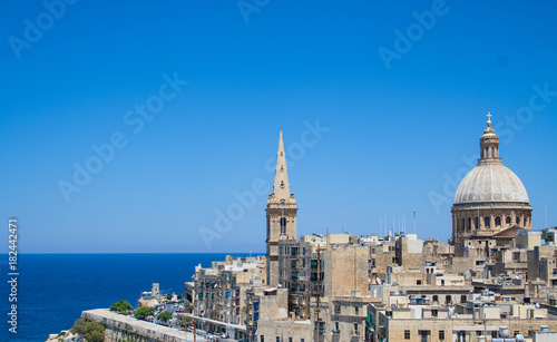 Amazing blue sky over Malta