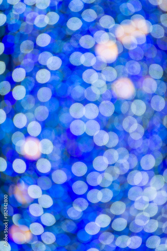 blue lighting of bokeh background