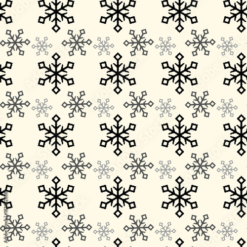 Seamless pattern of delicate white snowflakes on turquoise background. For greeting card  greeting cards  wrapping paper  gift packaging  napkins.