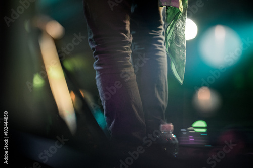 Colorful Performer Legs with Nice Bokeh