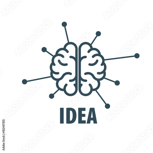 Vector brain logo