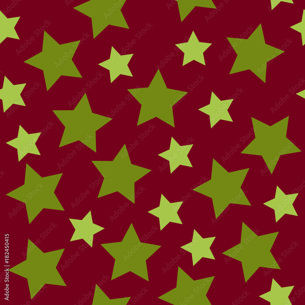 christmas stars golden on red background seamless pattern paper decor vector christmas stars golden on red background seamless pattern paper decor vector