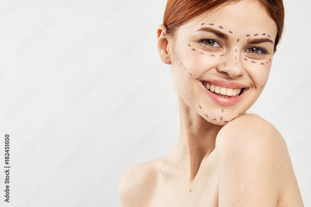 1993239 Young beautiful woman on white isolated background, portrait, smile, plastic surgery 1993239 Young beautiful woman on white isolated background, portrait, smile, plastic surgery
