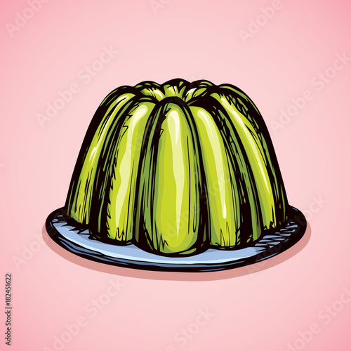 Jelly. Vector drawing