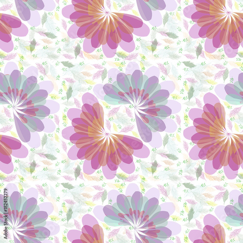 pattern con trasparenze floreali