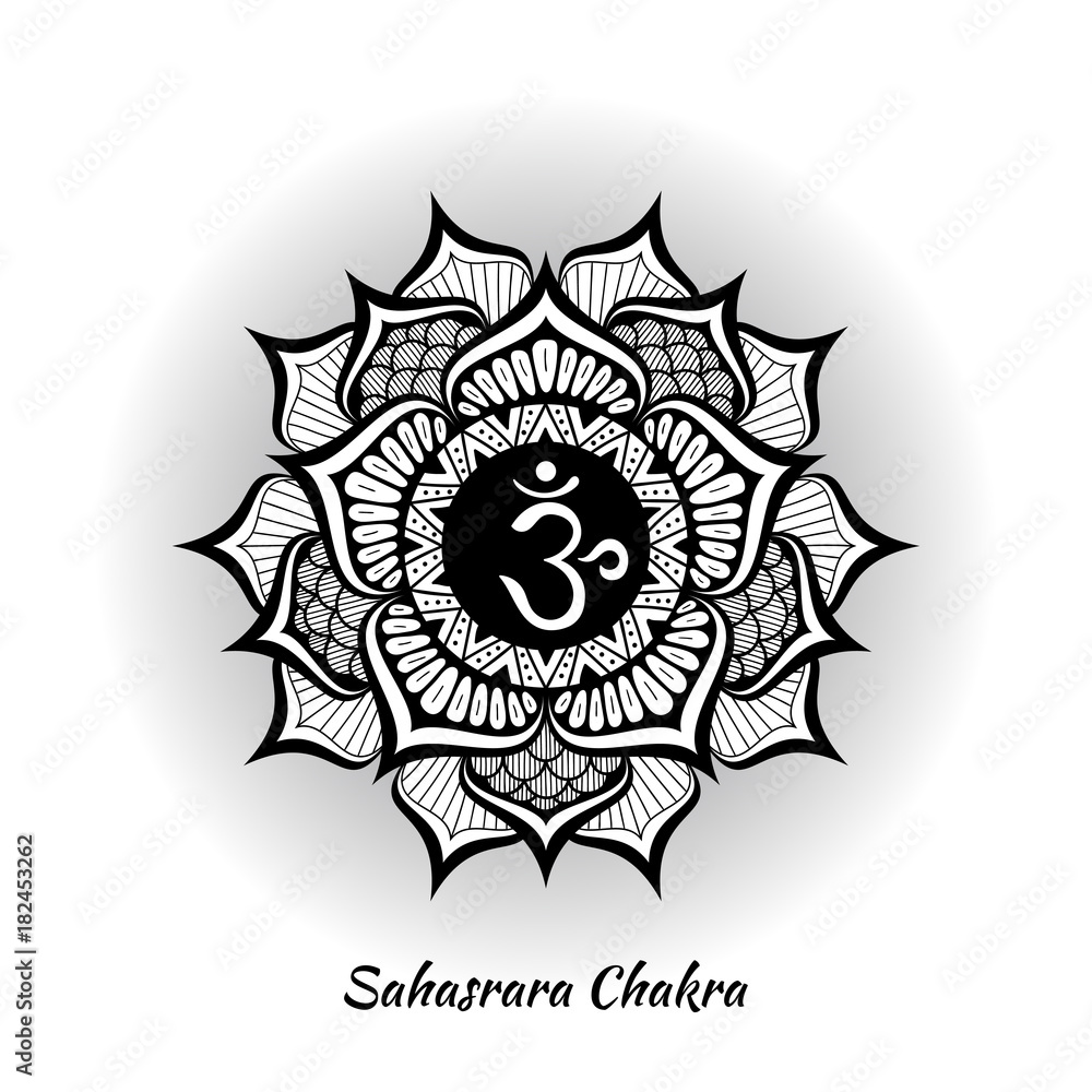 Sahasrara chakra design Sahasrara chakra design
