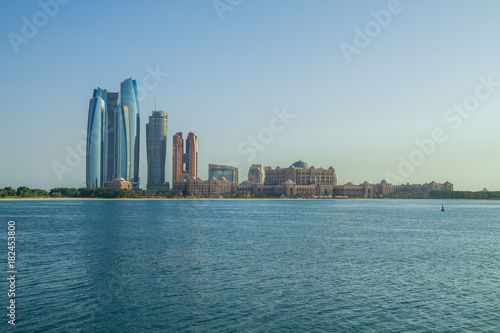 Abu dabi, United Arab Emirates, 15.11.2015 Skylines and city.