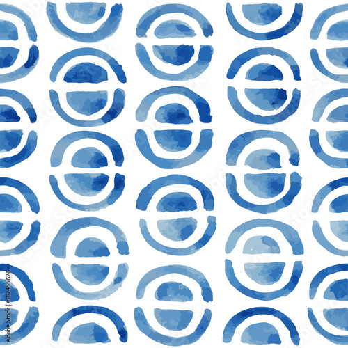 Abstract indigo blue background. Seamless vector pattern