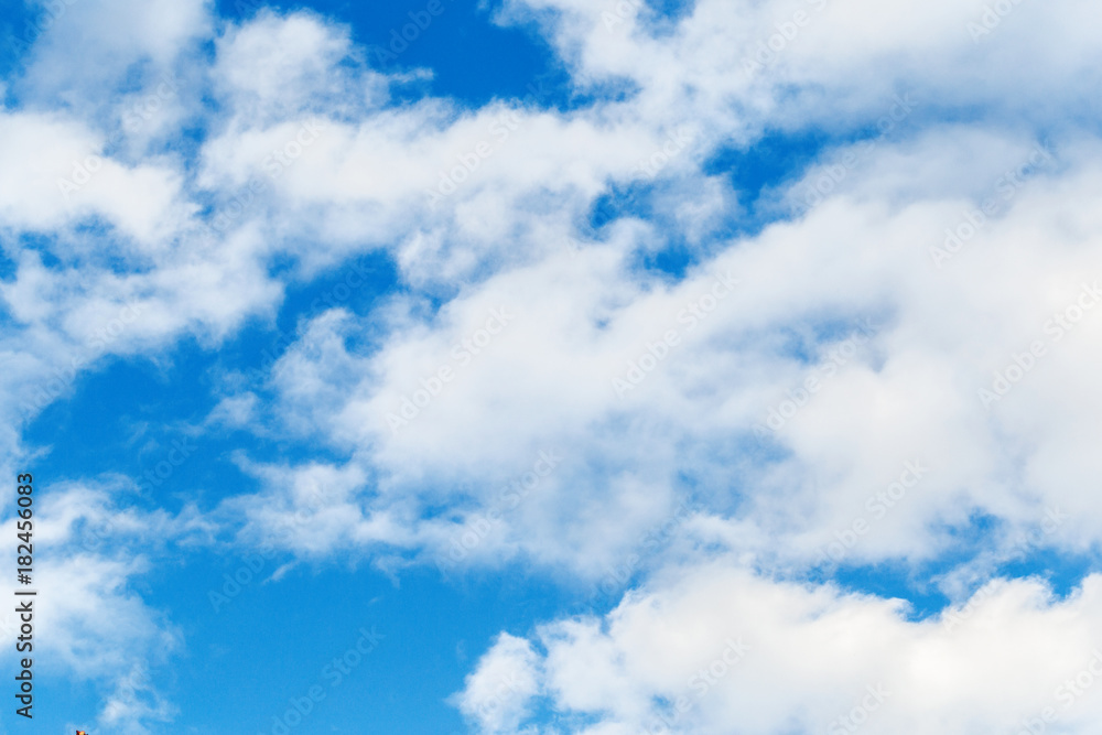 Obraz premium Blue sky with clouds background