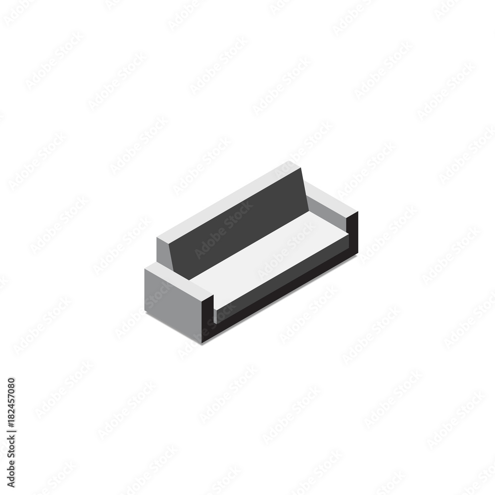 Sofa for the living room isometric Sofa for the living room isometric