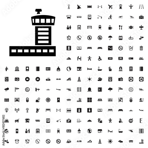 Airport icon illustration. airport icons set for web and mobile.