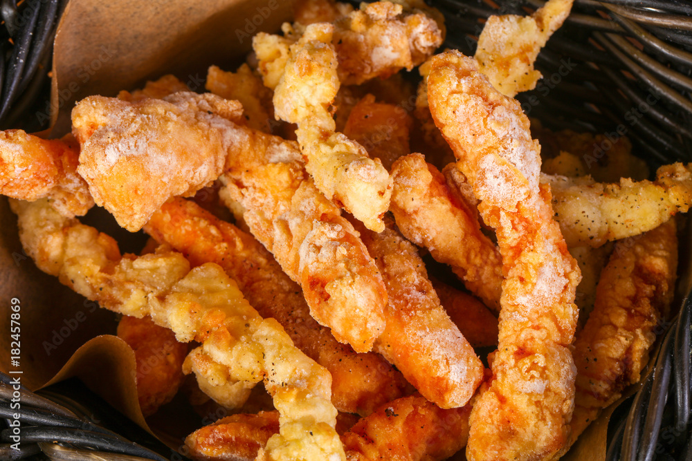 Prawn tempura with sauce Prawn tempura with sauce